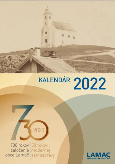 Lamačský kalendár na rok 2022 si môžete zakúpiť v Klientskom centre