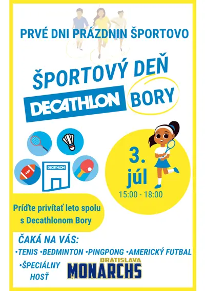 Športový deň Decathlon Bory (3.7.)