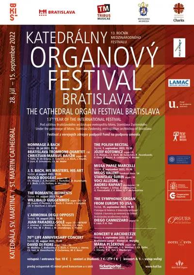 Pozývame vás na Katedrálny organový festival 