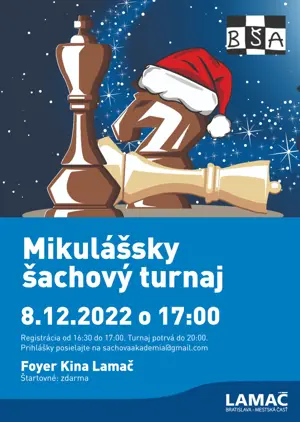 Pozývame vás na Mikulášsky šachový turnaj (8.12.)