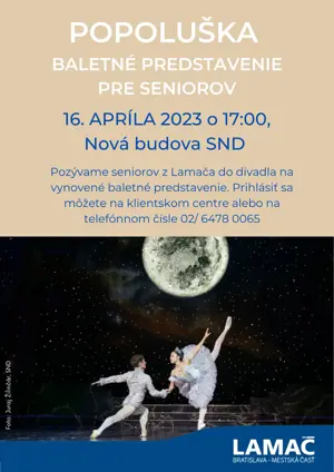 Pozývame seniorov na baletné predstavenie (16.4.)