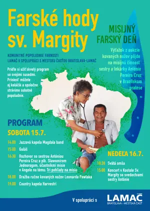 Pozývame vás na Farské hody sv. Margity (15.7-16.7)