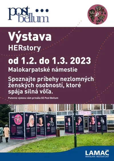 Pozývame vás na výstavu HERstory o silných ženách (1.2.-1.3.)