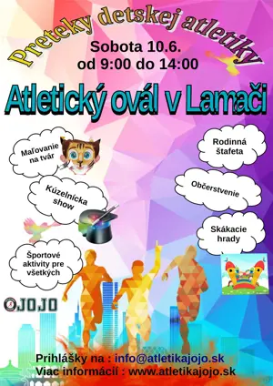 Pozývame vás na Preteky detskej atletiky (10.6.)