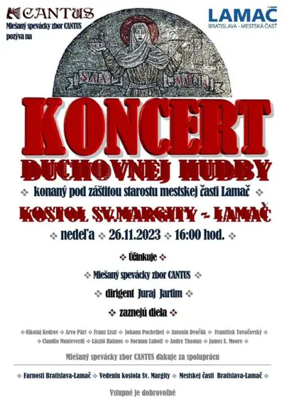 Koncert duchovnej hudby (26.11.)