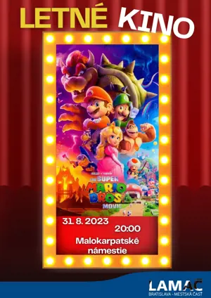 Letné kino: Super Mario bros. vo filme (31.8.)