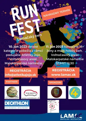 Spúšťame registráciu na RUN FEST - Lamačský beh