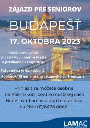 Zájazd pre seniorov do Budapešti