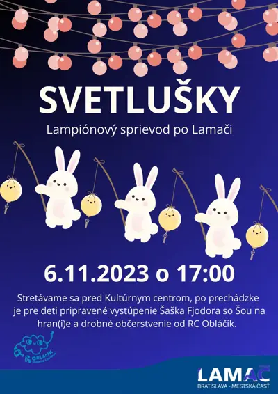 Svetlušky - Lampiónový sprievod po Lamači (6.11.)