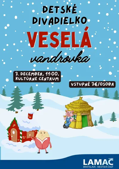 Divadielko pre deti Veselá vandrovka (3.12.)