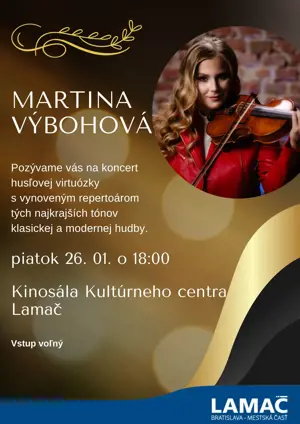 Koncert Martiny Výbohovej (26.1.)