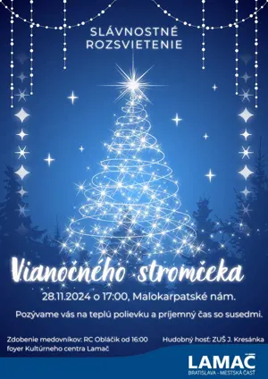 Rozsvietenie vianočného stromčeka