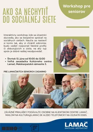 Workshop pre seniorov: Ako sa nechytiť do sociálnej siete 