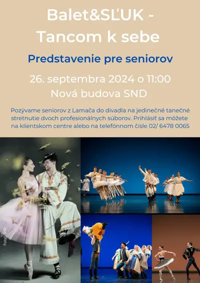 Predstavenie pre seniorov: Balet&SĽUK