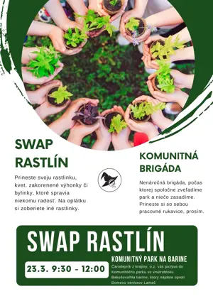 Swap rastlín a komunitná brigáda