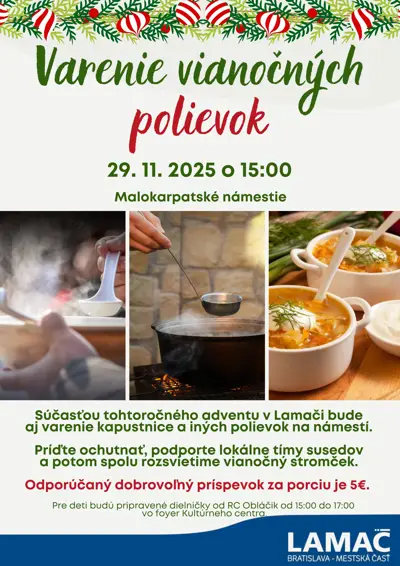 Varenie vianočných polievok