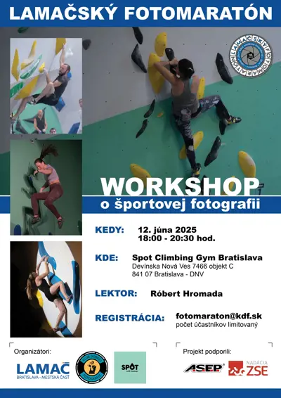 Lamačský fotomaratón: Workshop o športovej fotografii