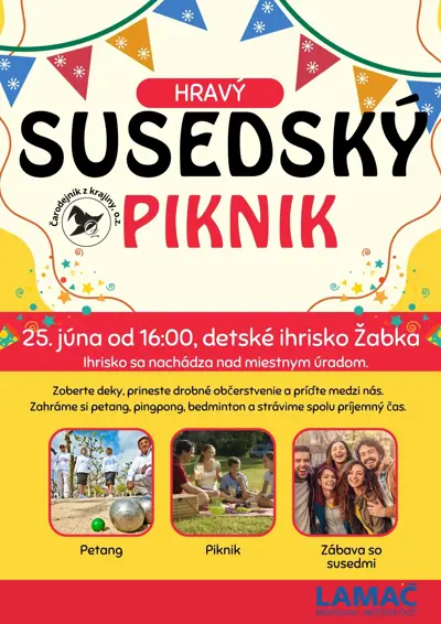 Hravý susedský piknik