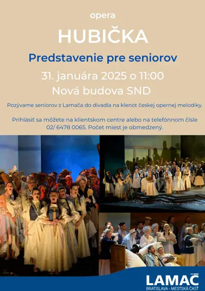 Predstavenie pre seniorov - Hubička