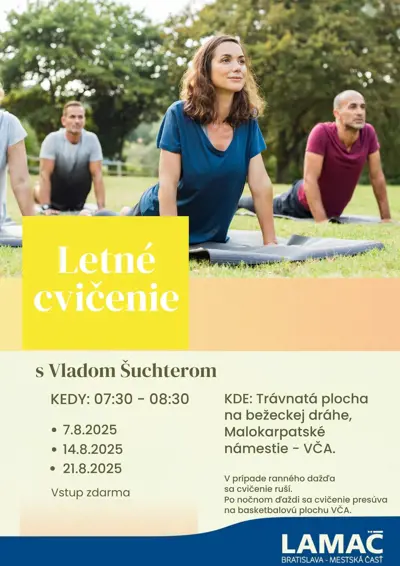 Letné cvičenie s Vladom Šuchterom