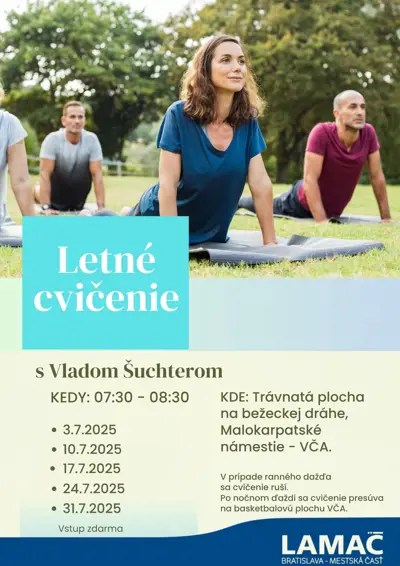 Letné cvičenie s Vladom Šuchterom