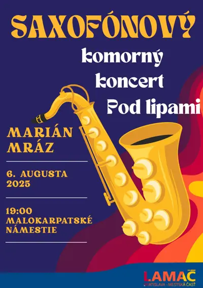 Koncert Pod lipami: Saxofonista Marián Mráz