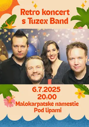 Retro koncert Pod lipami s Tuzex Band