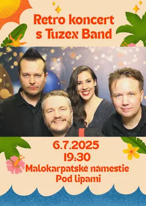 Retro koncert Pod lipami s Tuzex Band