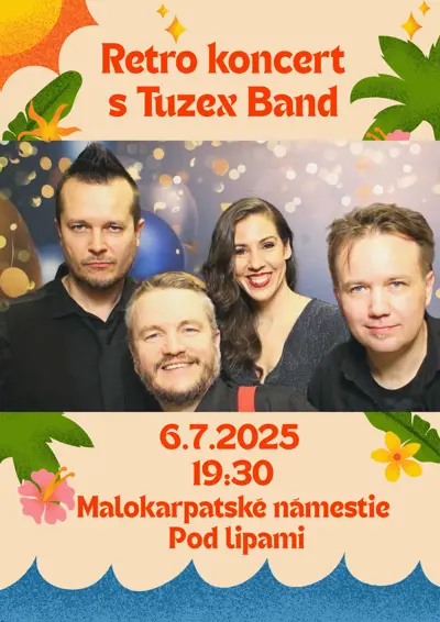 Retro koncert Pod lipami s Tuzex Band