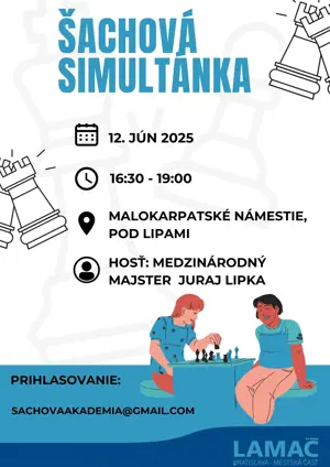 Šachová simultánka pod lipami