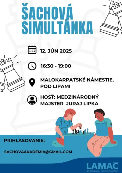Šachová simultánka pod lipami