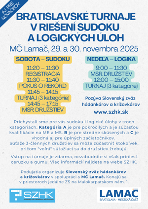 Turnaje v riešení sudoku a logických úloh