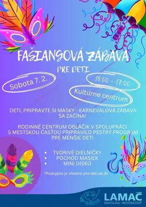 Fašiangová zábava pre deti