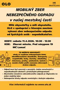 Mobilný zber nebezpečných odpadov z domácností