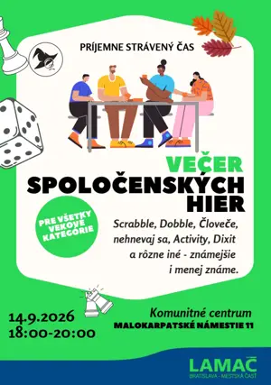 Večer spoločenských hier