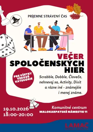 Večer spoločenských hier