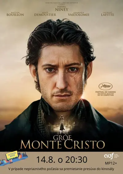 Letné kino: Gróf Monte Christo