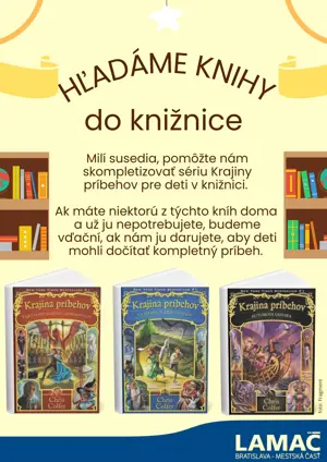 Hľadáme knihy do knižnice