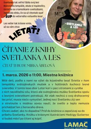 Čítanie pre najmenších z knihy Svetlanka a les