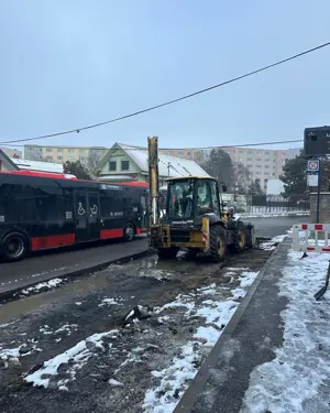 Havarijná oprava prepadu vozovky na Vrančovičovej ulici