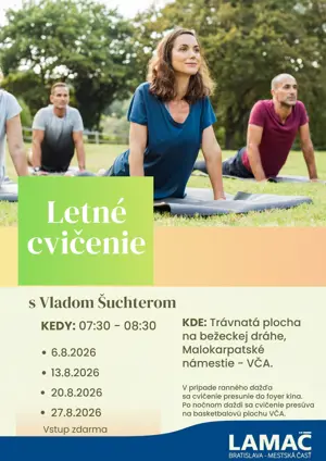 Letné cvičenie s Vladom Šuchterom
