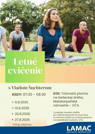 Letné cvičenie s Vladom Šuchterom