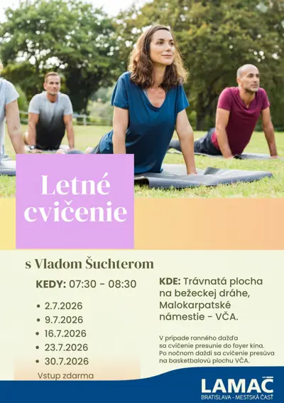 Letné cvičenie s Vladom Šuchterom